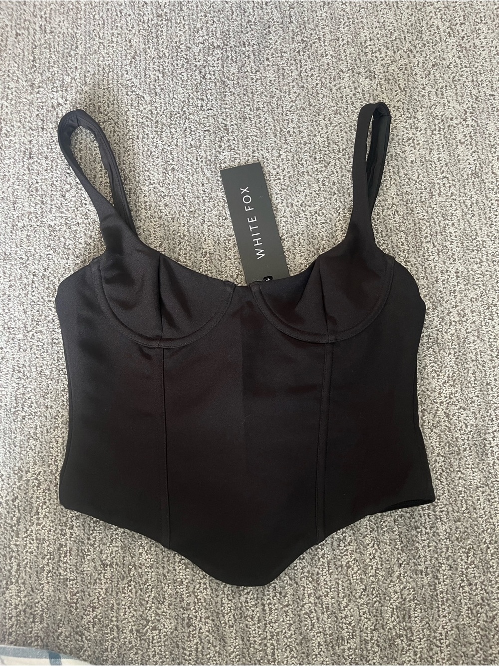 White Fox Boutique Black corset top